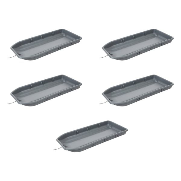 American Built Pro Dirt Rider Tool Sled, Polyethylene, Gray, 29 in W x 14 in D x 3-1/2 in H, 5 PK T1075-DR P5 - main